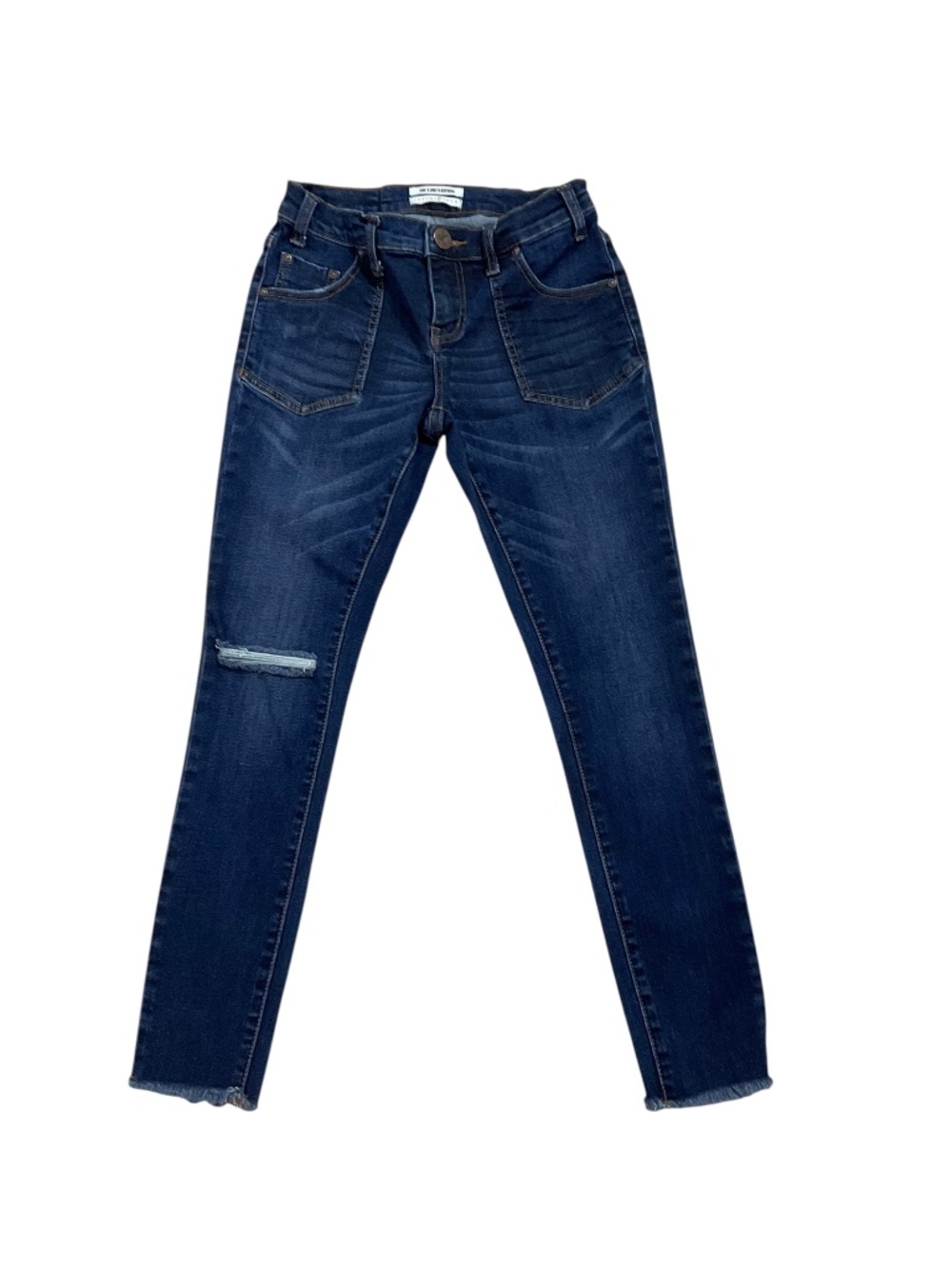 One Teaspoon Freebirds II Jeans Size 28 Low Rise Distressed Skinny Raw Hem